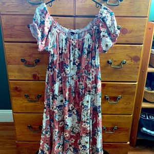 Pink Floral Dress Torrid Size 1